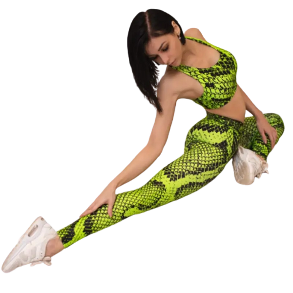 Legging vert femme