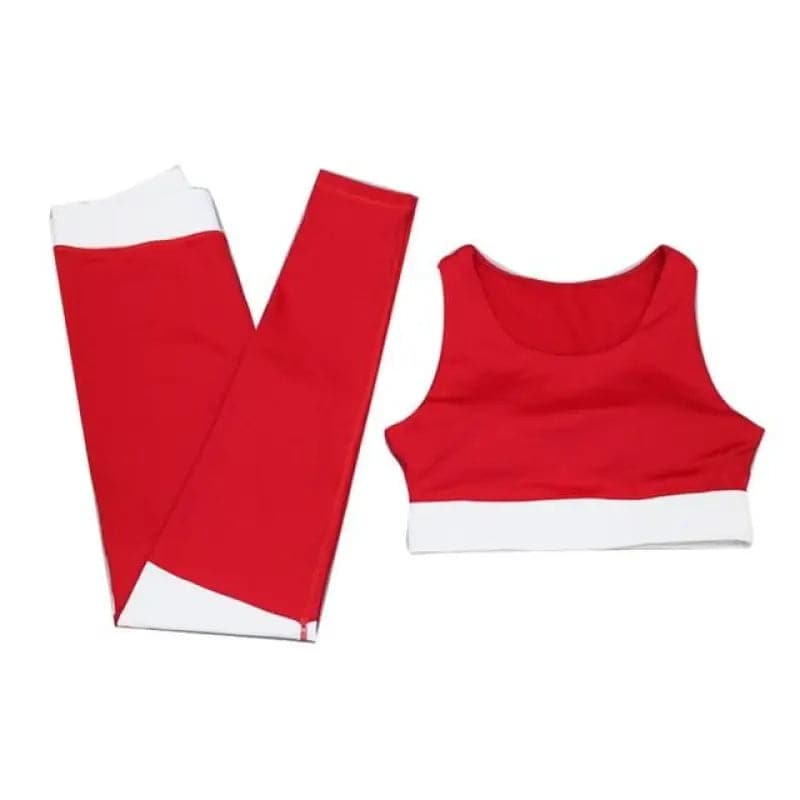 Ensemble fitness rouge - L legging