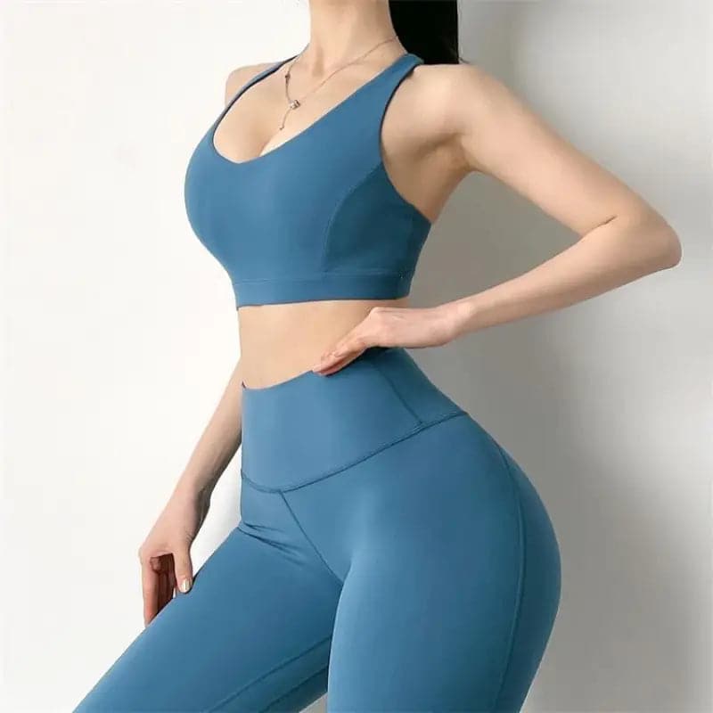 Soft Nylon Shockproof Sports Bra For Women Running Fitness Tops Sexy Gym Workout Bra Outdoor Training Vest
