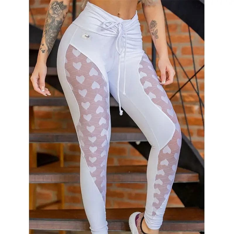 Legging sport blanc