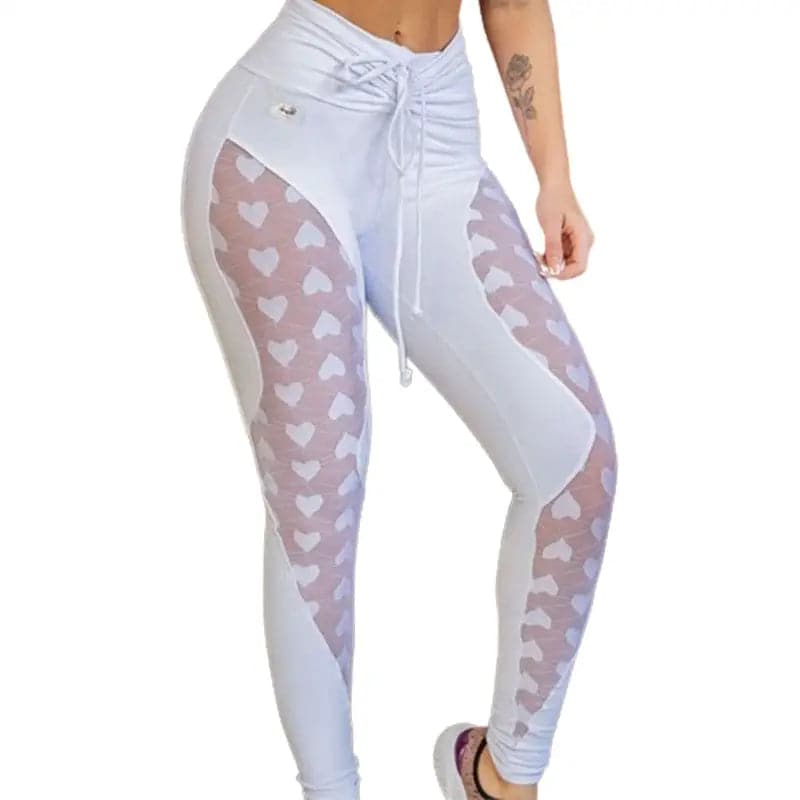 Legging sport blanc