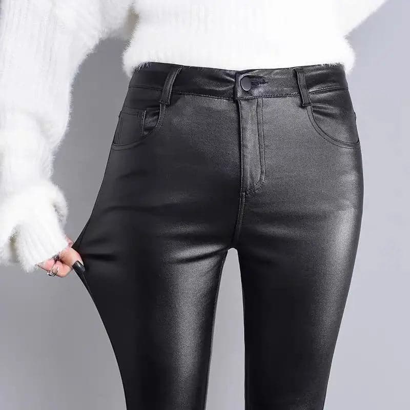 Pantalon legging cuir hiver - 4 / S
