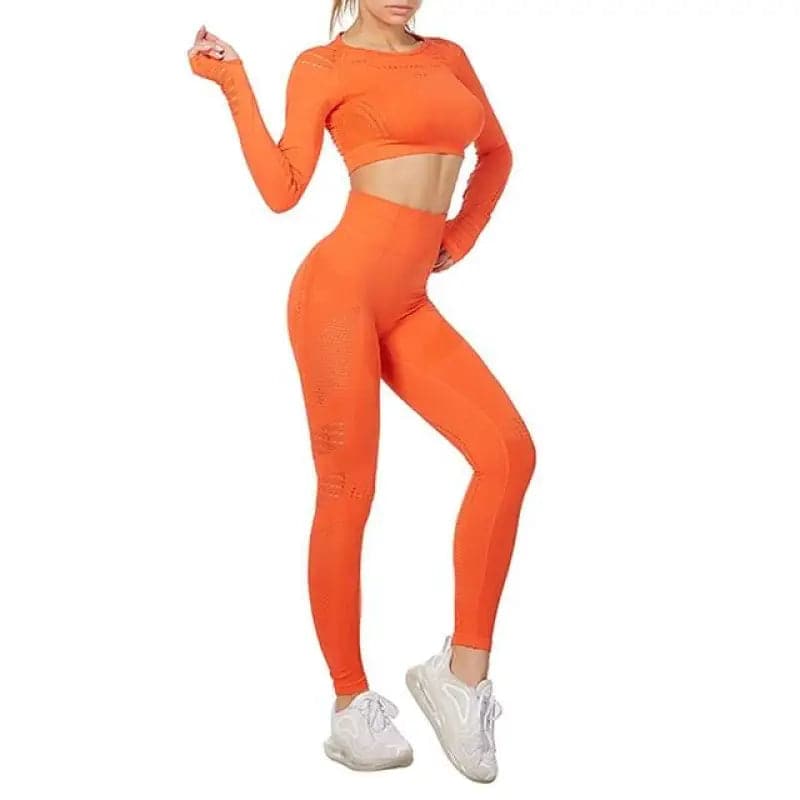 push up leggings - Orange / S legging