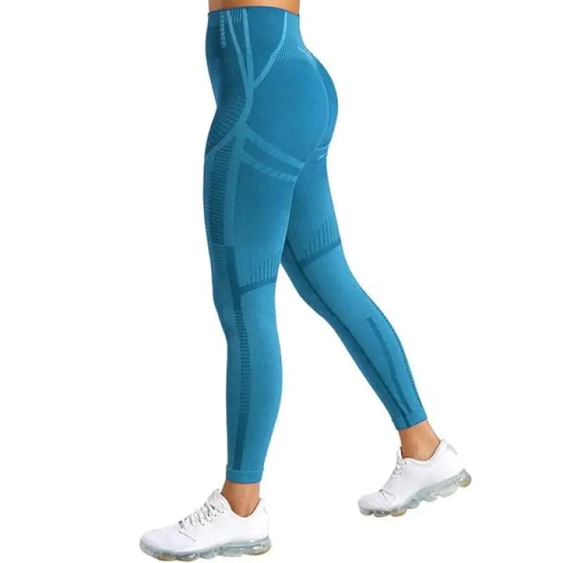 Seamless Yoga Pants - Bleu / L legging