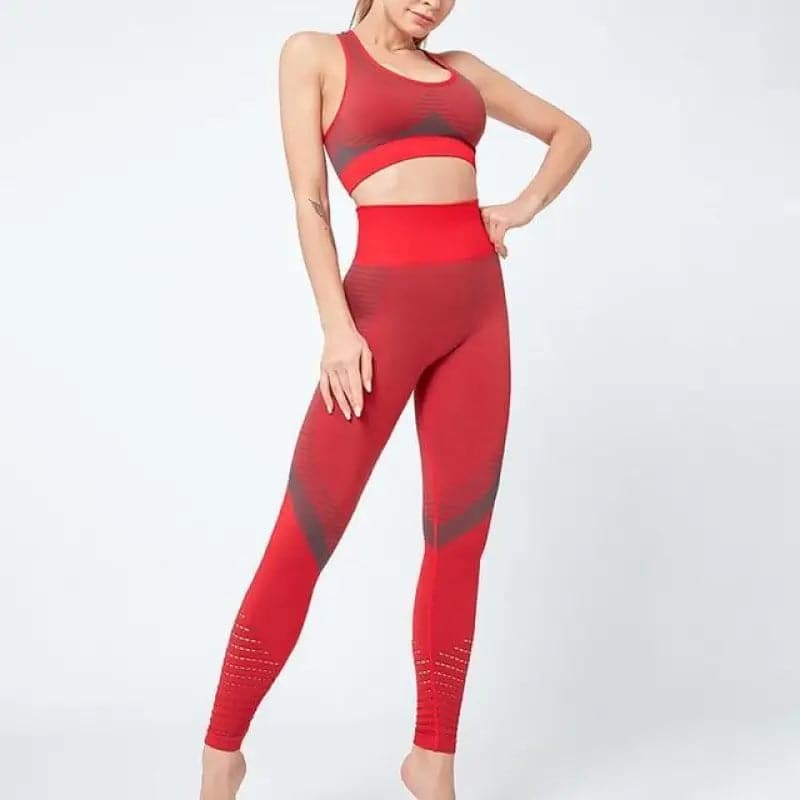 Tenu fitness seamless - Rouge / M legging